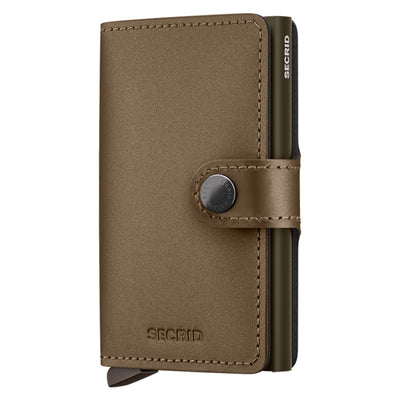 Secrid Miniwallet Matte Satin Bronze Leather Wallet