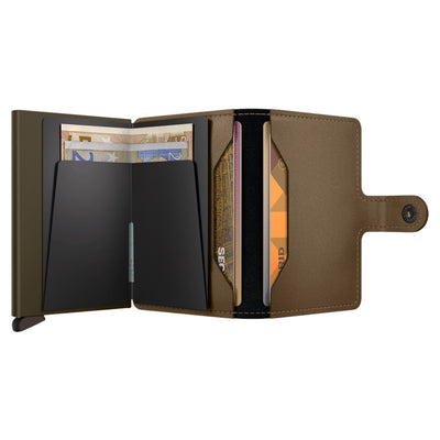 Secrid Miniwallet Matte Satin Bronze Leather Wallet