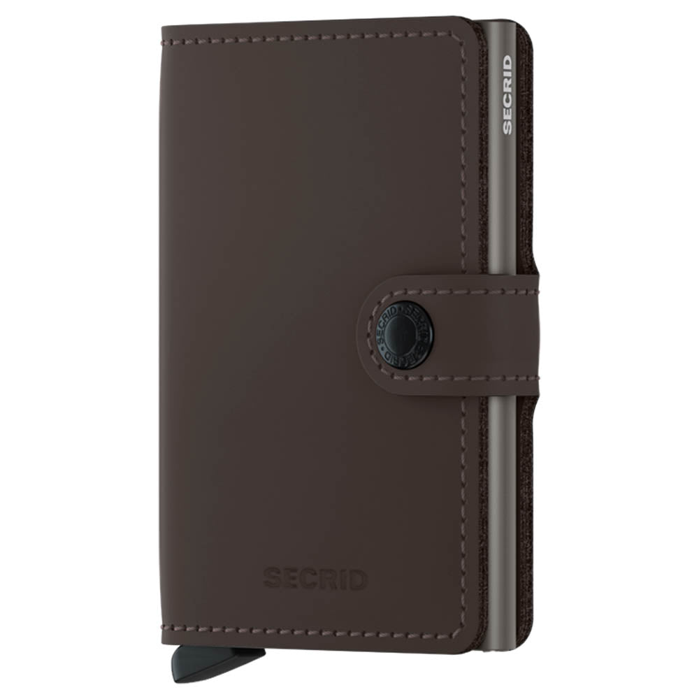 Secrid Miniwallet Matte Truffle Leather Wallet