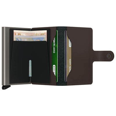 Secrid Miniwallet Matte Truffle Leather Wallet