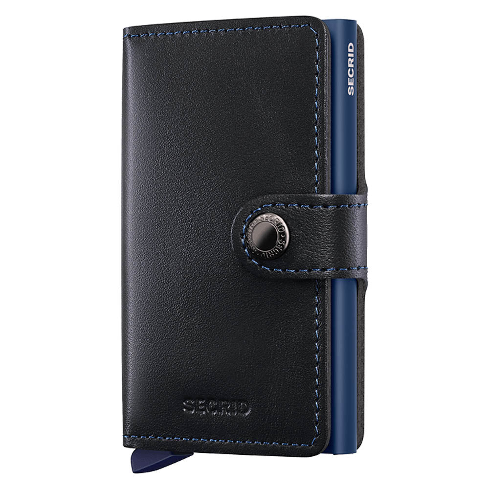 Secrid Miniwallet Original Black / Navy Leather Wallet