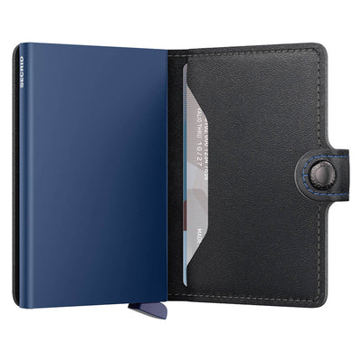 Secrid Miniwallet Original Black / Navy Leather Wallet