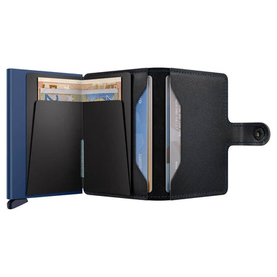 Secrid Miniwallet Original Black / Navy Leather Wallet