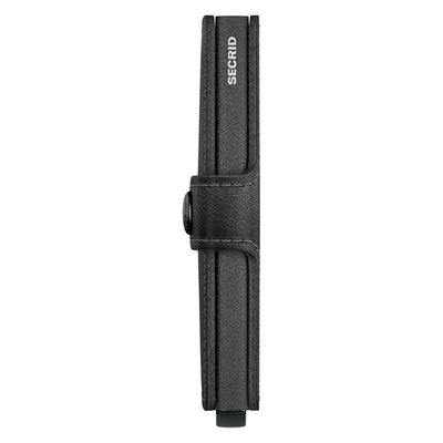 Secrid Miniwallet Original Black Powdercoat Leather Wallet