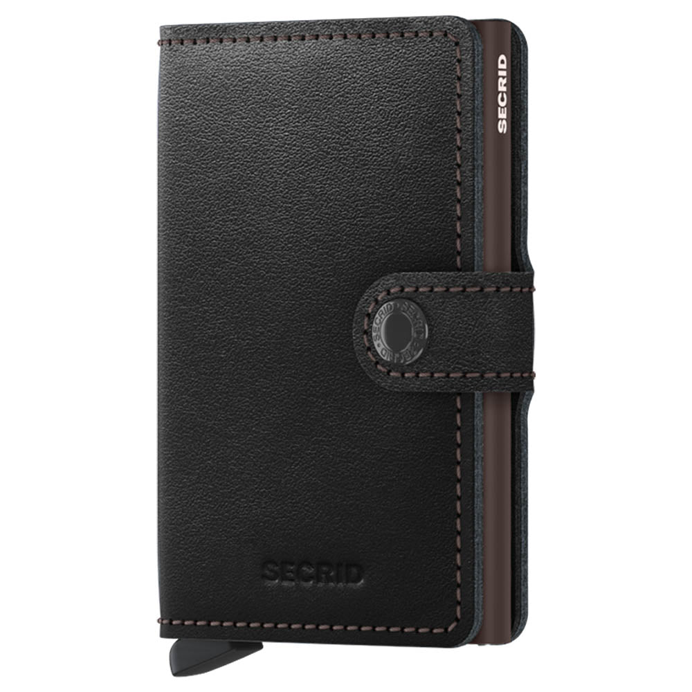 Secrid Miniwallet Original Black / Brown Leather Wallet