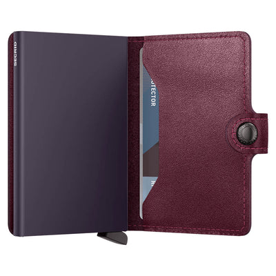Secrid Miniwallet Original Cranberry Leather Wallet