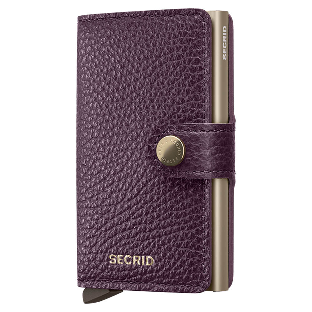 Secrid Miniwallet Pebble Grape Leather Wallet