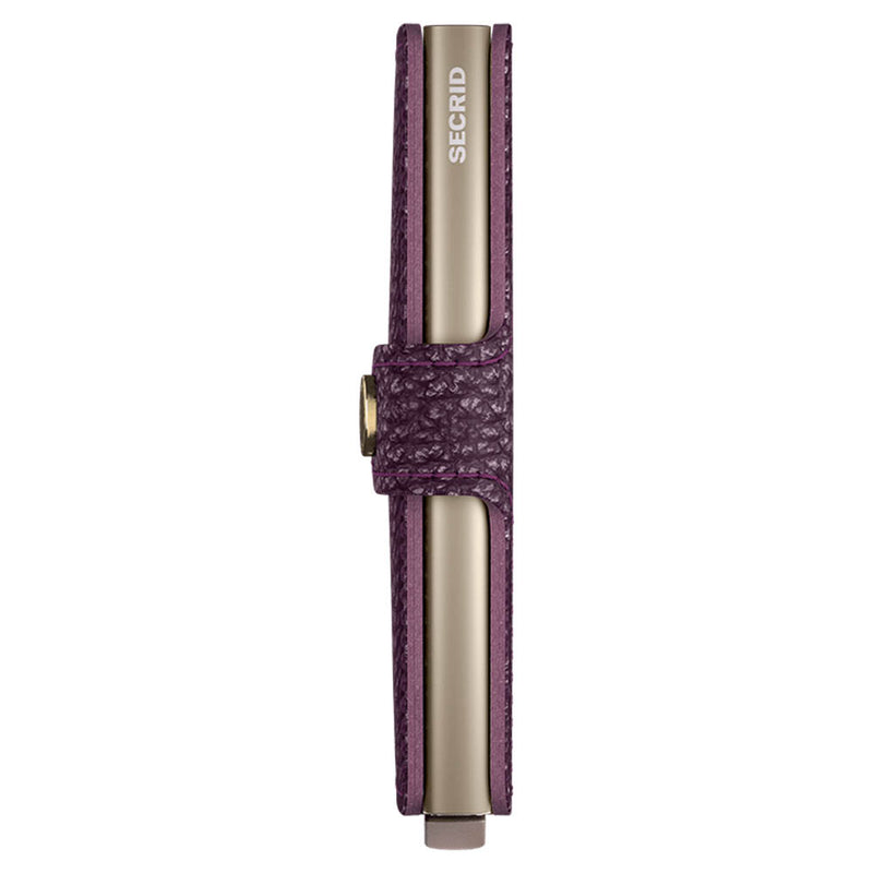 Secrid Miniwallet Pebble Grape Leather Wallet
