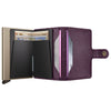Secrid Miniwallet Pebble Grape Leather Wallet