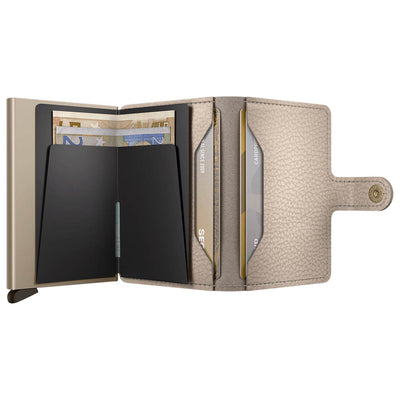 Secrid Miniwallet Pebble Latte Leather Wallet