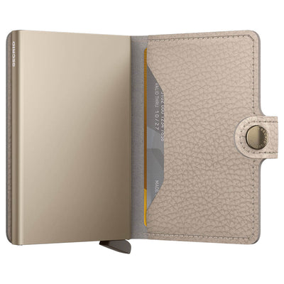 Secrid Miniwallet Pebble Latte Leather Wallet