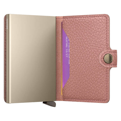 Secrid Miniwallet Pebble Rose Leather Wallet