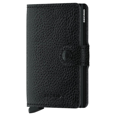 Secrid Miniwallet Vegetable Tanned Leather Wallet Black