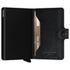 Secrid Miniwallet Vegetable Tanned Leather Wallet Black