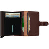 Secrid Miniwallet Vegetable Tanned Leather Wallet Espresso Brown