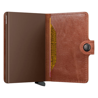 Secrid Miniwallet Vintage Cognac / Brown Leather Wallet