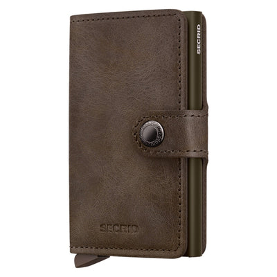 Secrid Miniwallet Vintage Oak Leather Wallet