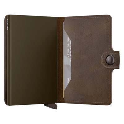 Secrid Miniwallet Vintage Oak Leather Wallet