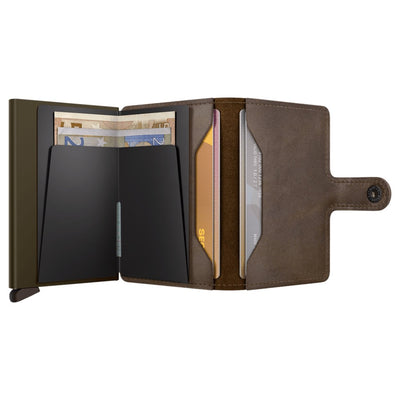 Secrid Miniwallet Vintage Oak Leather Wallet