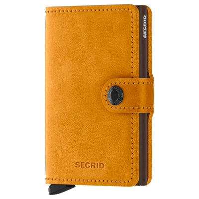 Secrid Miniwallet Vintage Ochre Leather Wallet