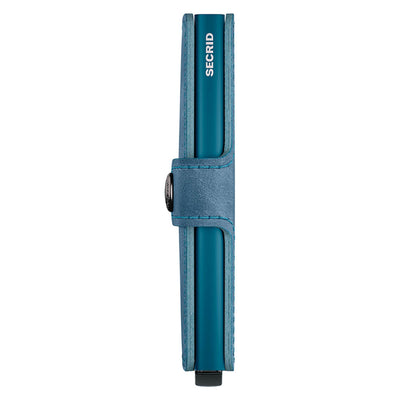 Secrid Miniwallet Vintage Teal Leather Wallet