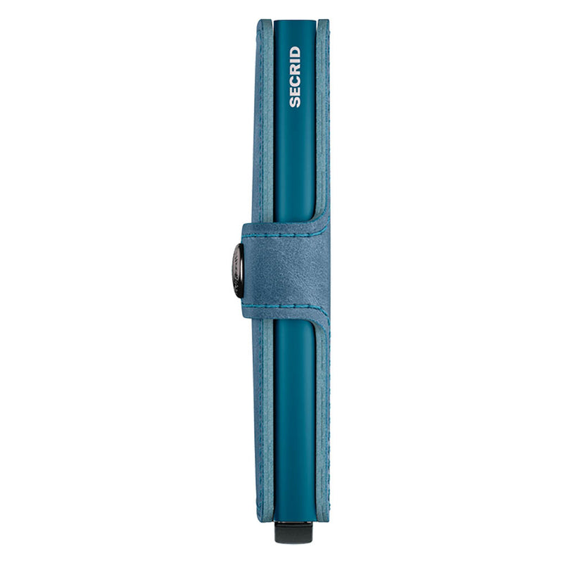 Secrid Miniwallet Vintage Teal Leather Wallet