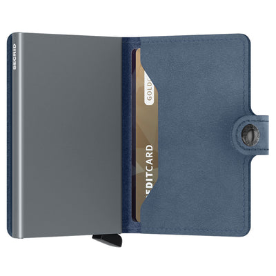 Secrid Miniwallet Original Ice Blue Leather Wallet