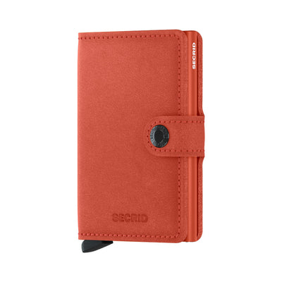 Secrid Miniwallet Original Orange Leather Wallet