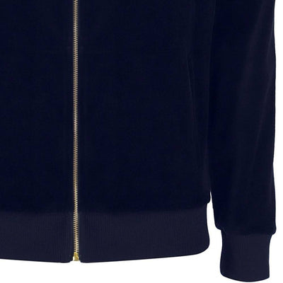 Sergio Tacchini Court Velour Track Top Maritime Blue / Gardenia