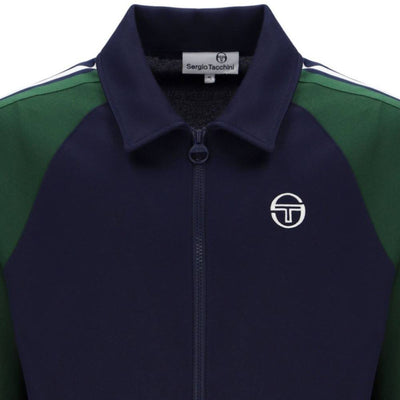 Sergio Tacchini Renshaw Tape Track Top Maritime Blue Eden