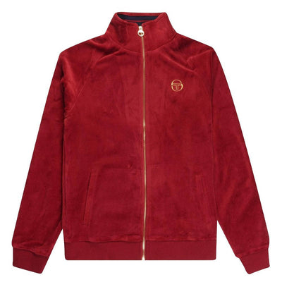 Sergio Tacchini Court Velour Track Top Sun Dried Tomato