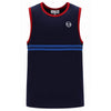 Sergio Tacchini Dallas Vest Tank Top Maritime Blue / Red