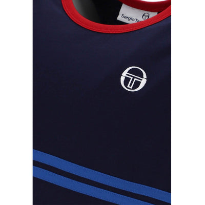 Sergio Tacchini Dallas Vest Tank Top Maritime Blue / Red