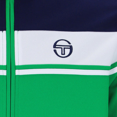Sergio Tacchini Damarindo Track Top Maratime Blue / White / Fern Green