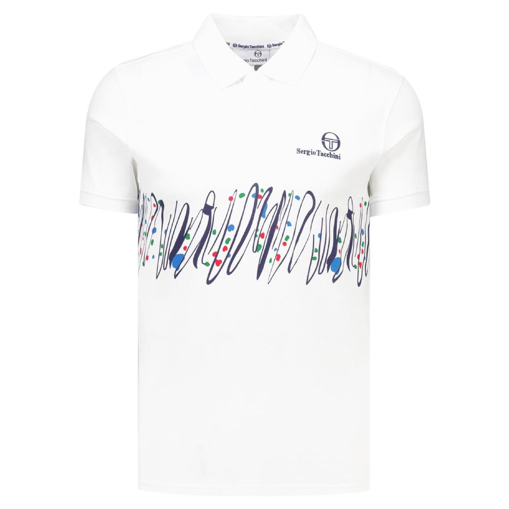 Sergio Tacchini Filzi Pat Cash Polo Shirt White
