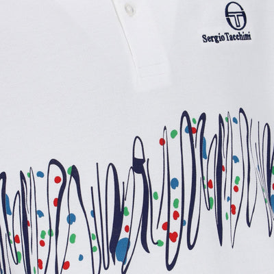 Sergio Tacchini Filzi Pat Cash Polo Shirt White