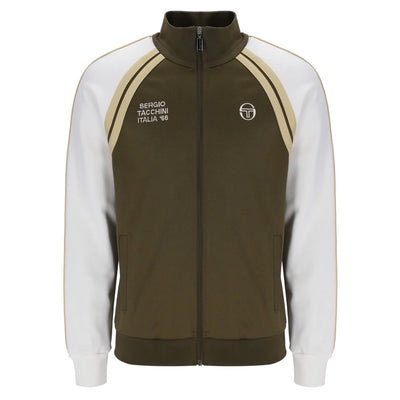 Sergio Tacchini Ghibli Davies Track Top Dark Olive / Gardenia / Mojave Desert
