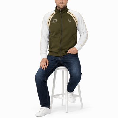 Sergio Tacchini Ghibli Davies Track Top Dark Olive / Gardenia / Mojave Desert