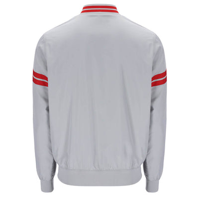Sergio Tacchini Grello Bomber Jacket High Rise Grey and Adrenaline Red