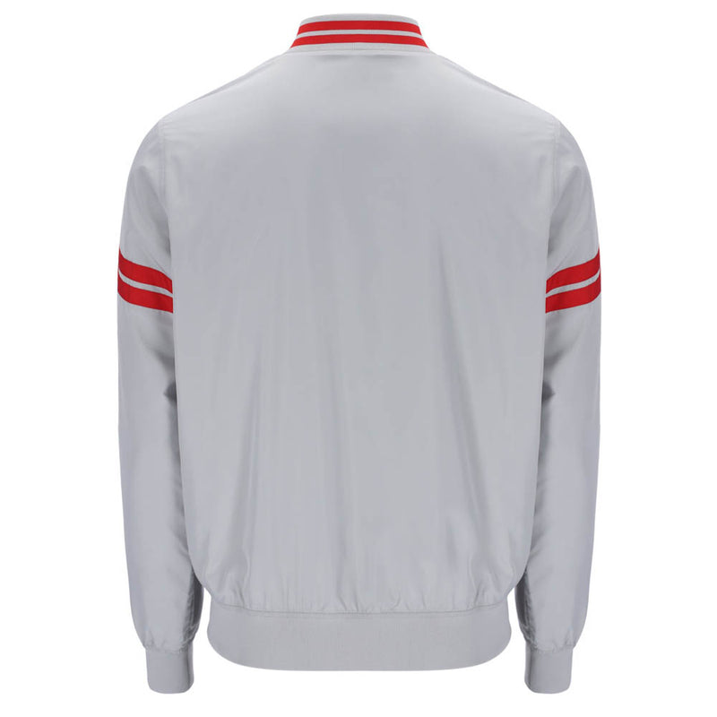 Sergio Tacchini Grello Bomber Jacket High Rise Grey and Adrenaline Red