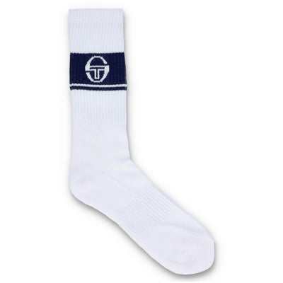 Sergio Tacchini Koos 3PK Performance Crew Socks White / Martime Blue