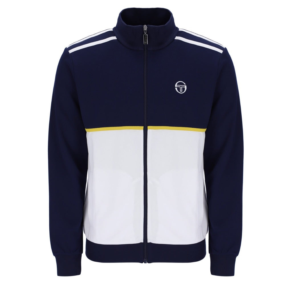 Sergio Tacchini Locchi Track Top Maratime Blue / White/ Mango Mint