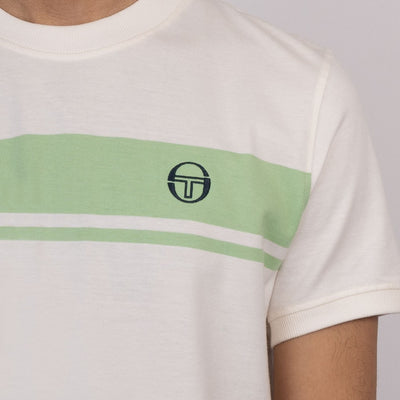 Sergio Tacchini Master T-Shirt Gardenia / Quiet Green