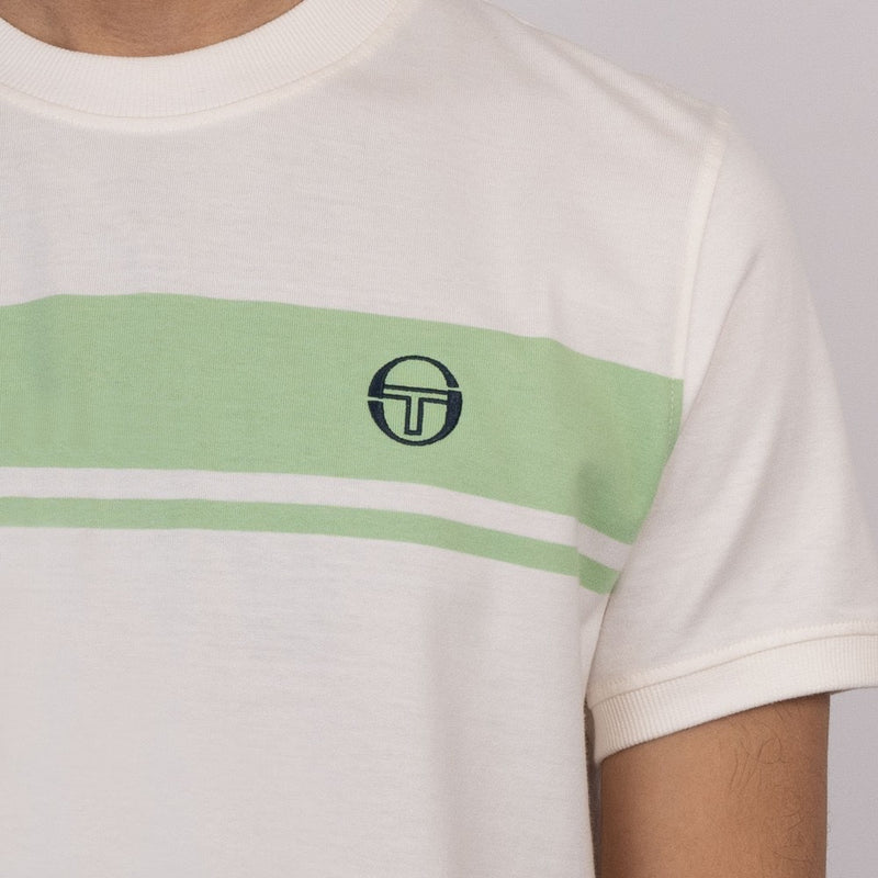 Sergio Tacchini Master T-Shirt Gardenia / Quiet Green
