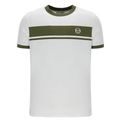 Sergio Tacchini Master Crew Neck T-Shirt Gardenia and Sphagnum