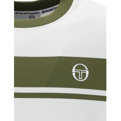 Sergio Tacchini Master Crew Neck T-Shirt Gardenia and Sphagnum