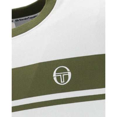 Sergio Tacchini Master Crew Neck T-Shirt Gardenia and Sphagnum