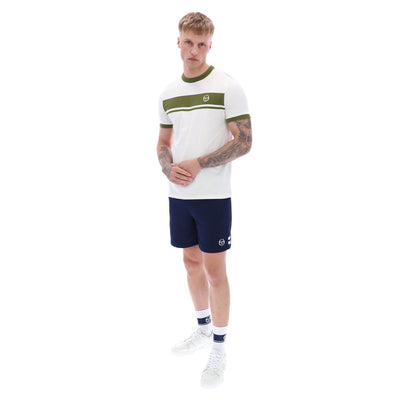 Sergio Tacchini Master Crew Neck T-Shirt Gardenia and Sphagnum
