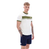 Sergio Tacchini Master Crew Neck T-Shirt Gardenia and Sphagnum