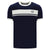 Sergio Tacchini Master Crew Neck T-Shirt Maritime Blue and Gardenia